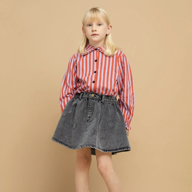 Jupe en jeans imprimé "Sproet"