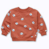 Sweat col côtelé imprimé Saturne Sweat col côtelé imprimé Saturne