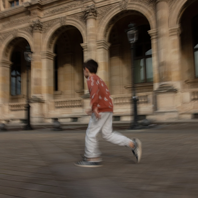 Sweat col côtelé imprimé Saturne