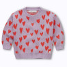 Pull intarsia cœurs Pull intarsia cœurs