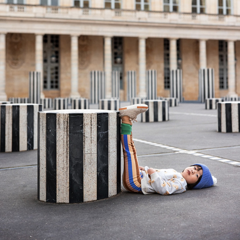 Sweatshirt imprimé chien moustache