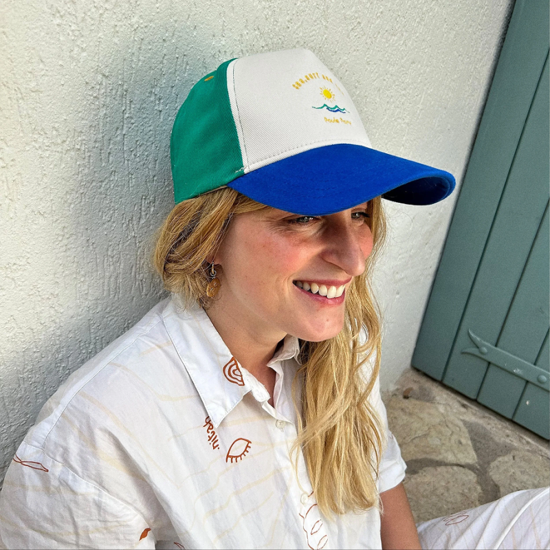 Casquette adulte Sea Surf and Sun Poule Party rétro en coton et filet mesh