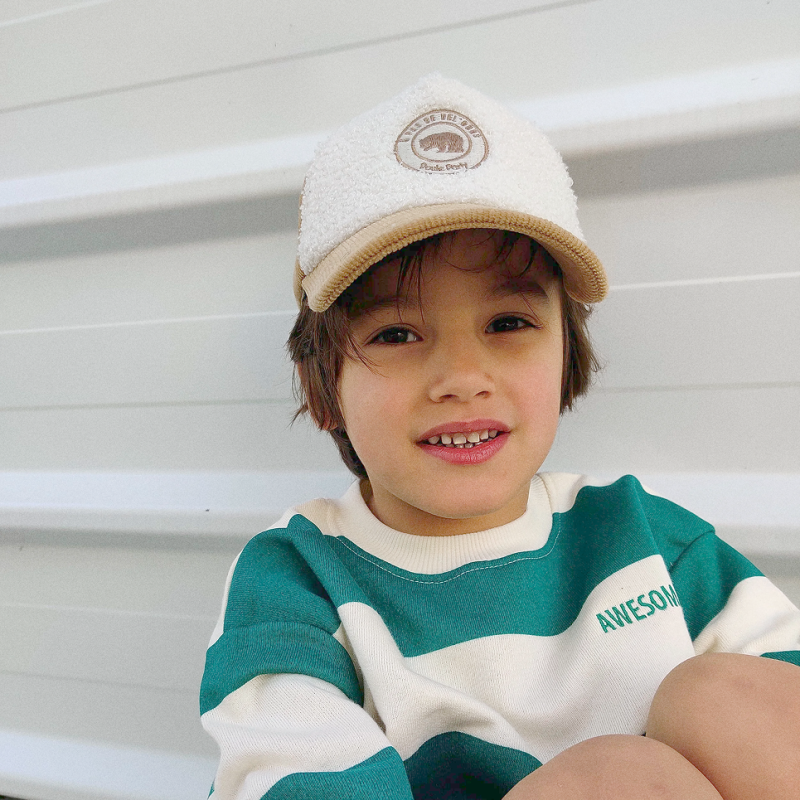 Casquette enfant velours Cocooning