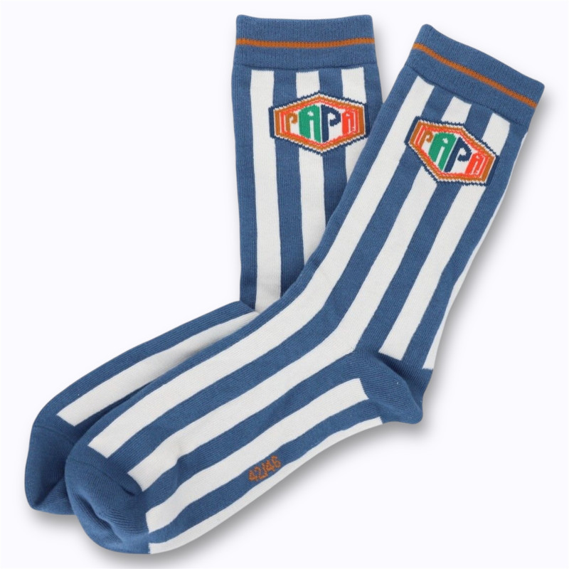Chaussettes homme rayées Papa - Le Petit Souk