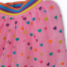 Jupe tutu rose cœurs multicolores