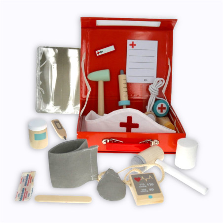 Valisette de docteur en bois Valisette de docteur en bois