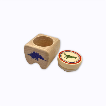 Boite à dents en bois dino - Le Petit Souk
