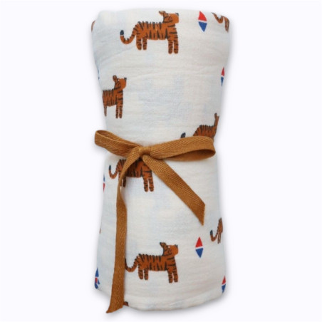 Lange tigres 120x120 cm - Le Petit Souk Lange tigres 120x120 cm - Le Petit Souk