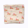 Lange lapin rose 70x70cm - Le Petit Souk Lange lapin rose 70x70cm - Le Petit Souk