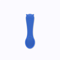 Petite cuillère en silicone ours bleu - Le Petit Souk