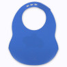 Bavoir en silicone bleu