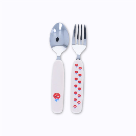 Set de couverts pomme rouge Set de couverts pomme rouge