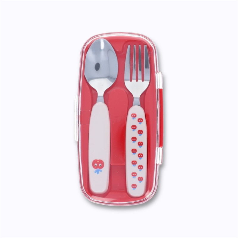 Set de couverts pomme rouge