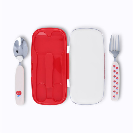 Set de couverts pomme rouge Set de couverts pomme rouge