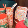 Lot de 2 boîtes à goûter fleuries Lot de 2 boîtes à goûter fleuries