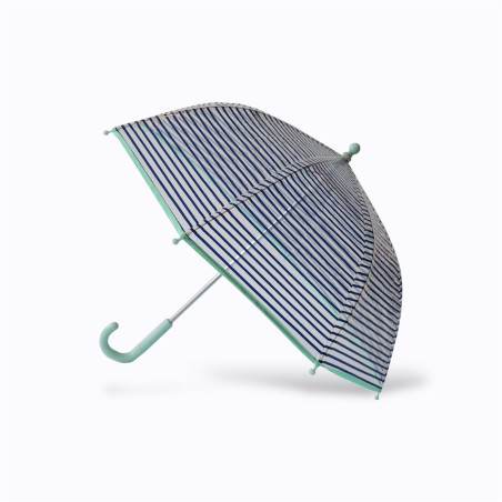 Parapluie enfant rayé bleu - Le Petit Souk Parapluie enfant rayé bleu - Le Petit Souk