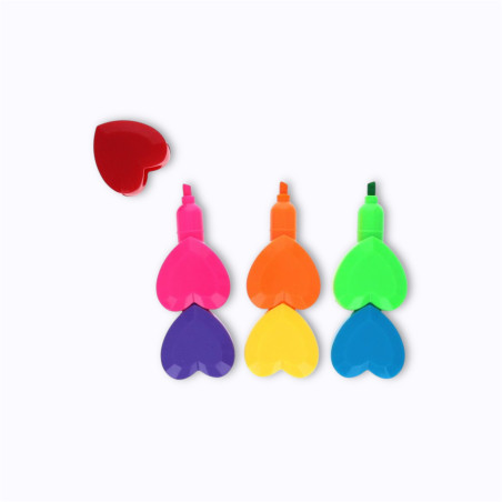 Surligneurs coeurs - Le Petit Souk Surligneurs coeurs - Le Petit Souk