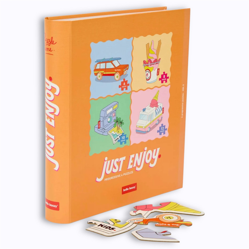 4 puzzles évolutifs Just Enjoy