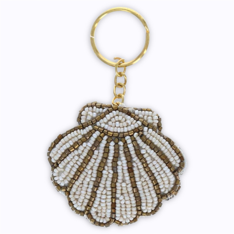 Porte-clés perles coquillage - Le Petit Souk