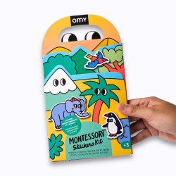 carnet de stickers Montessori Animals OMY