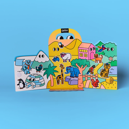 carnet de stickers Montessori Animals OMY carnet de stickers Montessori Animals OMY