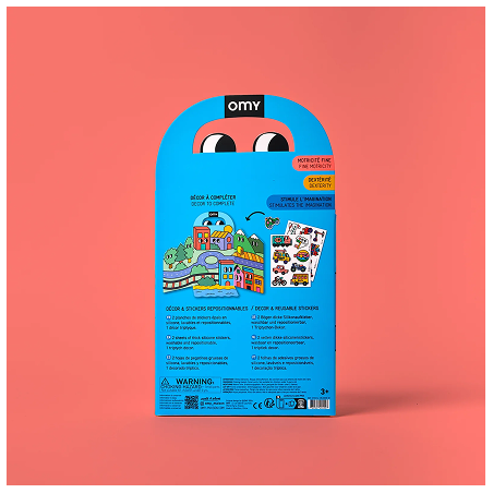 carnet de stickers Montessori Vroom Vroom OMY carnet de stickers Montessori Vroom Vroom OMY