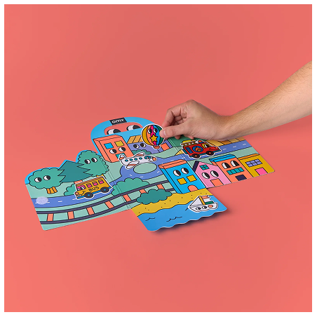 carnet de stickers Montessori Vroom Vroom OMY carnet de stickers Montessori Vroom Vroom OMY