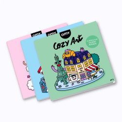 Cahiers de coloriage "Cozy Art" - OMY