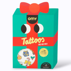 Tatouages temporaires "Ho Ho Ho !" - OMY
