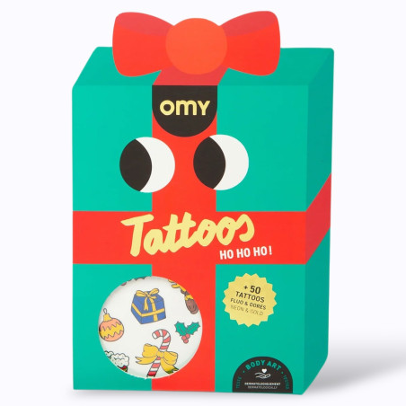 Tatouages temporaires "Ho Ho Ho !" - OMY Tatouages temporaires "Ho Ho Ho !" - OMY