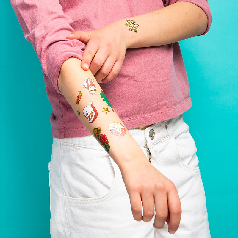 Tatouages temporaires "Ho Ho Ho !" - OMY