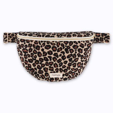 Sac banane "Custine" XL Léopard Beige – Rive Droite Sac banane "Custine" XL Léopard Beige – Rive Droite