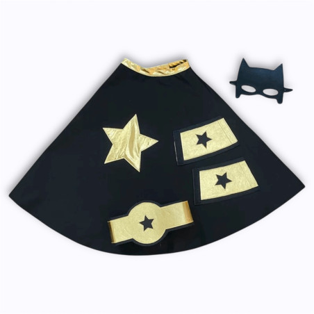 Le kit 4 pièces super héros noir - Ratatam Le kit 4 pièces super héros noir - Ratatam