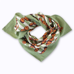mall Foulard Manika Pop Corn Olive Apaches coton biologique