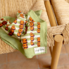 mall Foulard Manika Pop Corn Olive Apaches coton biologique