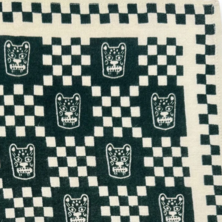 Big Foulard Latika Tigro Apaches coton biologique imprimé artisanal