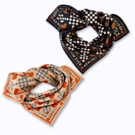 Small Foulard Manika Amor Apaches coton biologique