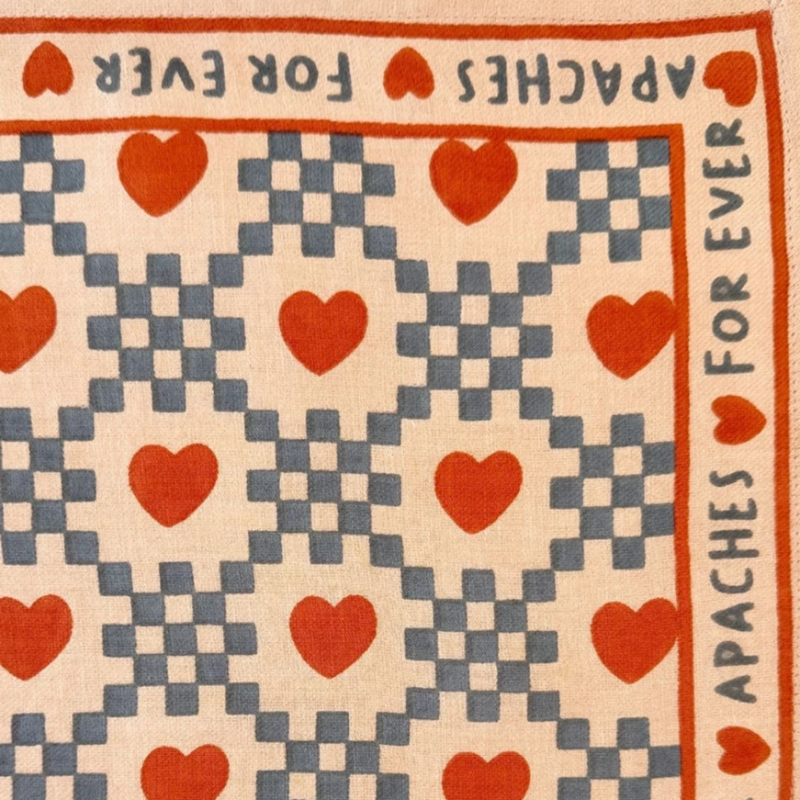 Small Foulard Manika Amor Apaches coton biologique