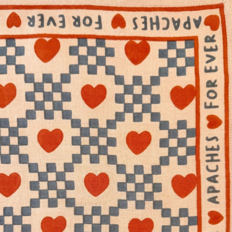 Small Foulard Manika Amor Apaches coton biologique