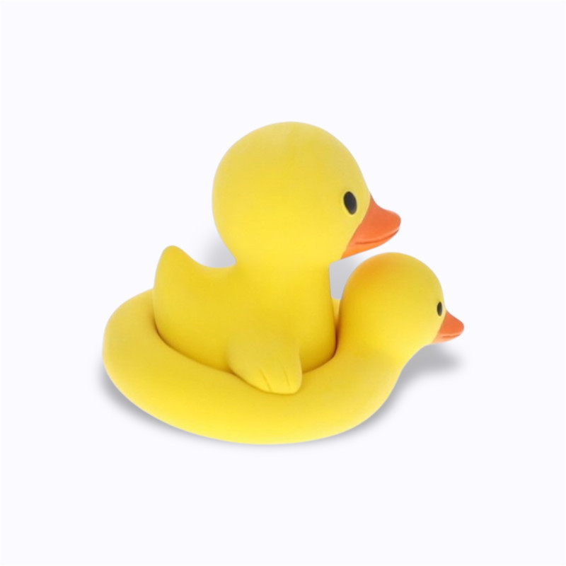 Anneau de dentition canard et sa bouée Le Petit Souk silicone enfant