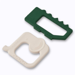 Lot de 2 anneaux de dentition Jonathan Liewood silicone bébé