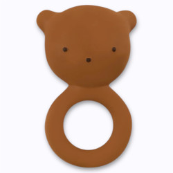 Anneau de dentition ours almond We Are Gommu caoutchouc naturel bébé