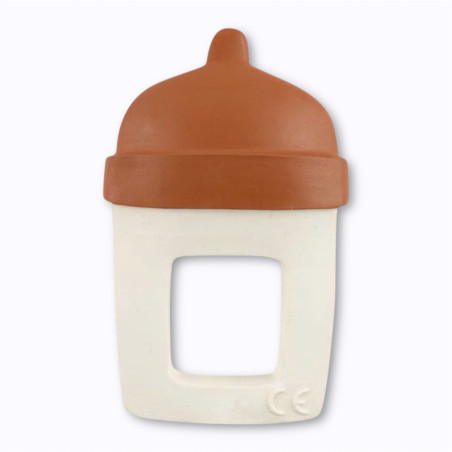 Anneau de dentition bouteille de lait We Are Gommu en caoutchouc naturel bébé