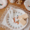 set de vaisselle en mélamine fleuri Le Petit Souk enfant