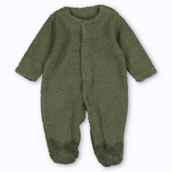 grenouillère bébé moumoute Usher Mellipou verte cozy