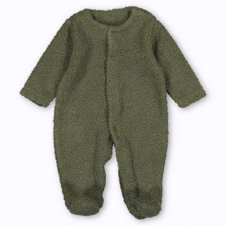 grenouillère bébé moumoute Usher Mellipou verte cozy