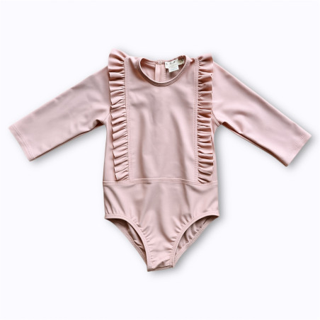 Body anti-UV à volants Les Petits Dorés disponible en Leone, Navy et Chloé