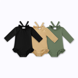 Body de bain Castille Les Petits Dorés noir doré kaki pour enfants