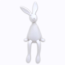 Veilleuse lapin Joseph Rose In April en vinyle doux avec lumière LED sécurisée