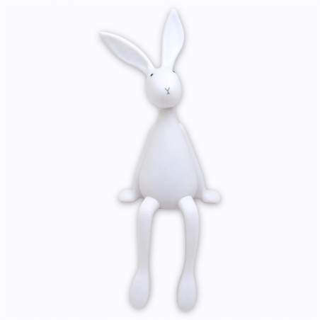 Veilleuse lapin Joseph Rose In April en vinyle doux avec lumière LED sécurisée